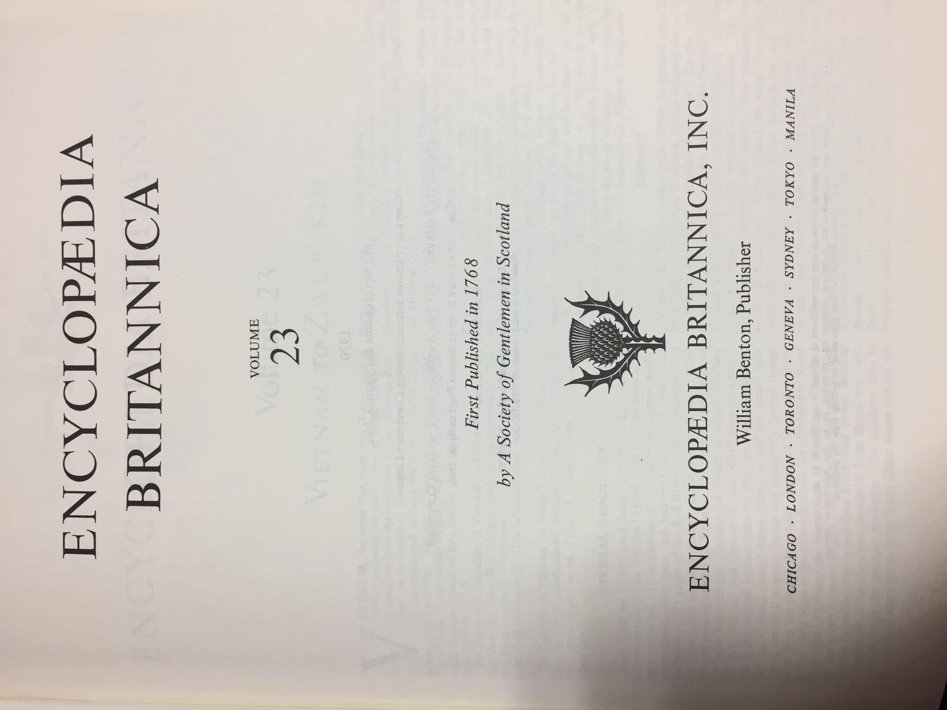 Encyclopedia Britannica 1970 1-23권, 1971, 1972, 1973, 1974