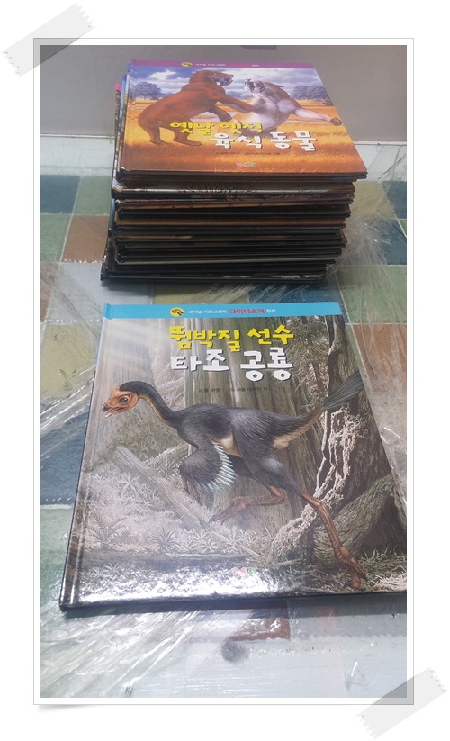 내셔널 지오그래픽 다이너소어 9권 + 선사시대 4권 13권.