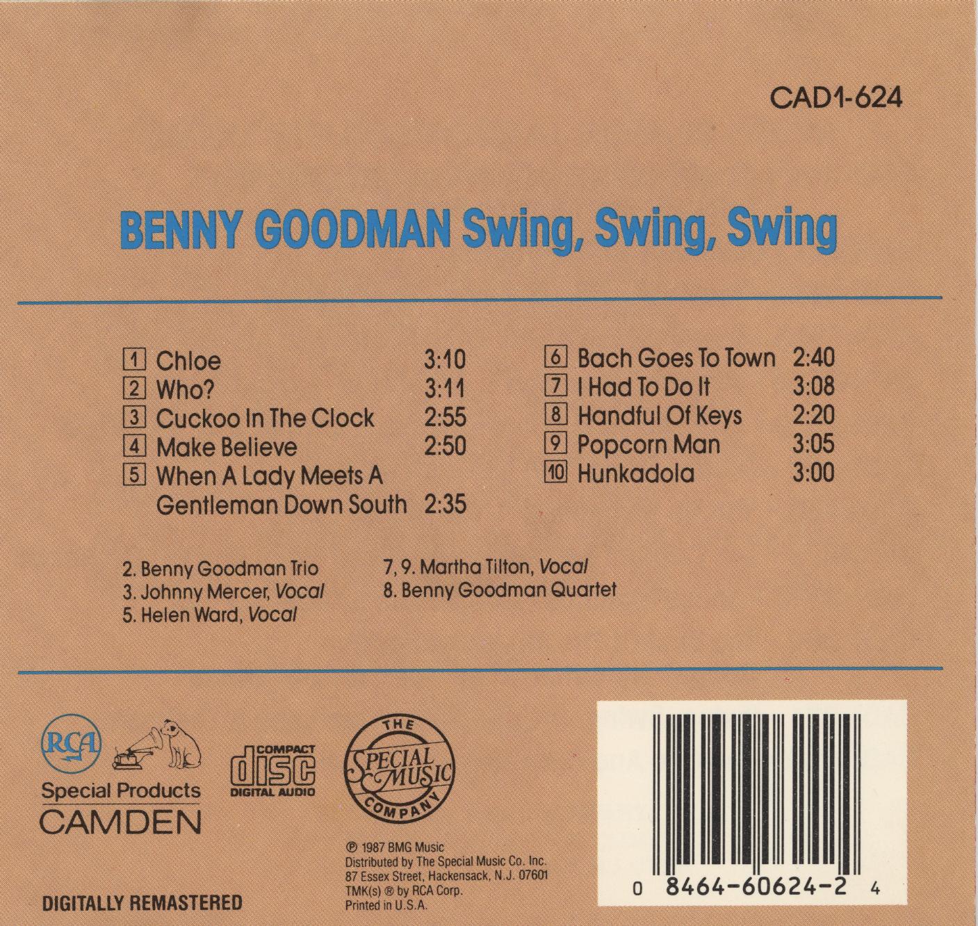 BENNY GOODMAN (베니 굿맨) -  SWING, SWING, SWING