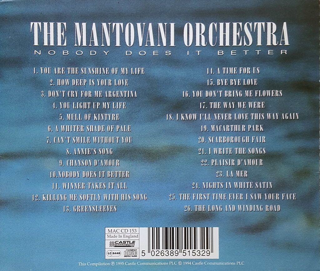 Mantovani Orchestra - Nobody Does It Better