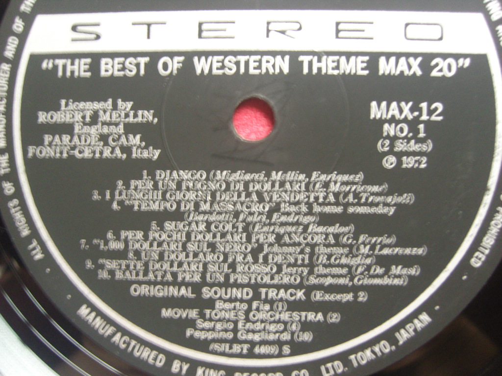 LP(수입) The Best of Western Theme Max 20 - O.S.T 외