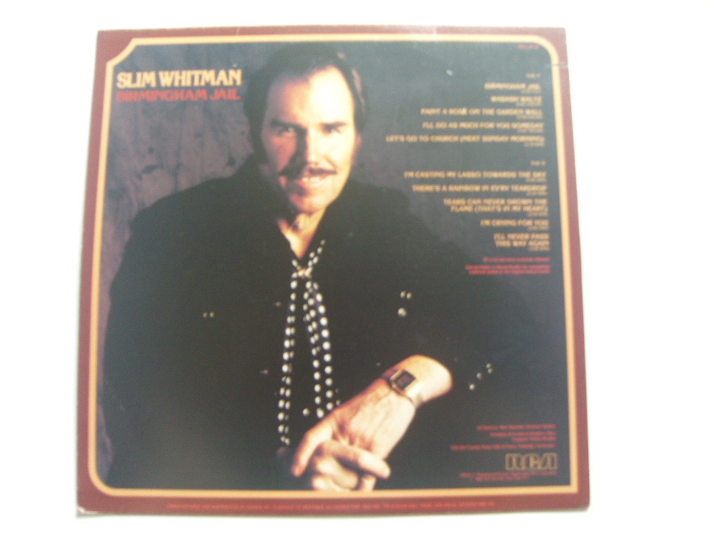 LP(수입) 슬림 휘트먼 Slim Whitman: Birmingham Jail(김홍철 푸른 창공에 로프를 던져라 원곡 수록)