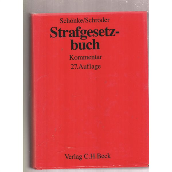 Strafgesetzbuch Kommentar 27.(전2권) Auflage (German) Hardcover 1~158//159-358 전2권 양장본