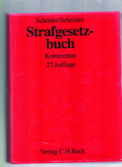 Strafgesetzbuch Kommentar 27.(전2권) Auflage (German) Hardcover 1~158//159-358 전2권 양장본