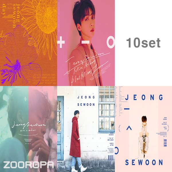 [미개봉][주로파][10종세트] 정세운 1집 2집 3집 미니앨범 (Ever After Another + Plus Minus Zero Day)