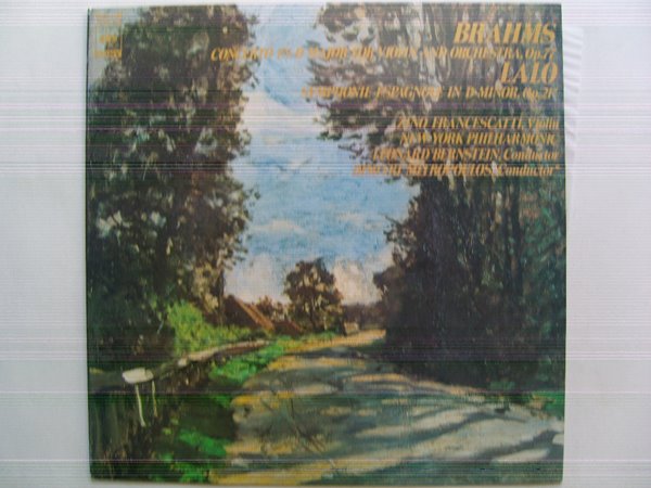LP(수입) 브람스: 바이올린 협주곡, 랄로: 스페인 교향곡 - 지노 프란체스카티 