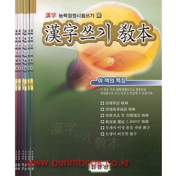 2011년판 한자 능력검정시험쓰기 한자쓰기교본 (전6권) (561-3)