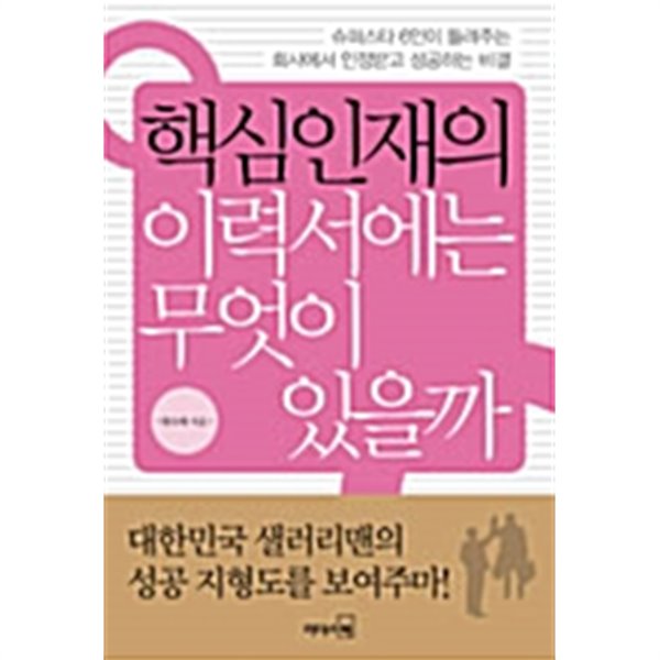 핵심인재의 이력서에는 무엇이 있을까