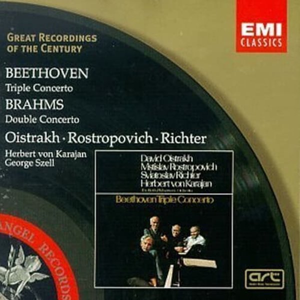 David Oistrakh~/베토벤 : 삼중 협주곡, 브람스 : 이중 협주곡(수입/566954)