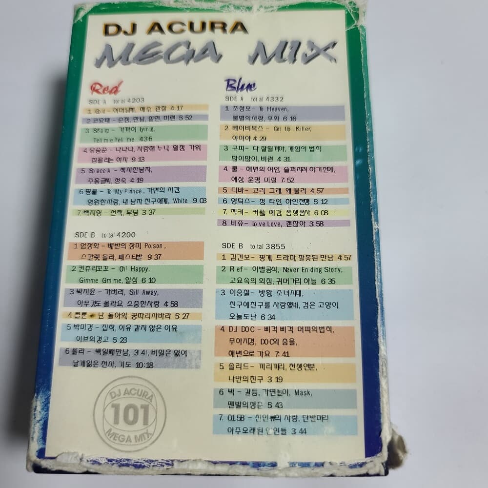 (중고Tape) DJ ACURA MEGAMIX (2Tape)  