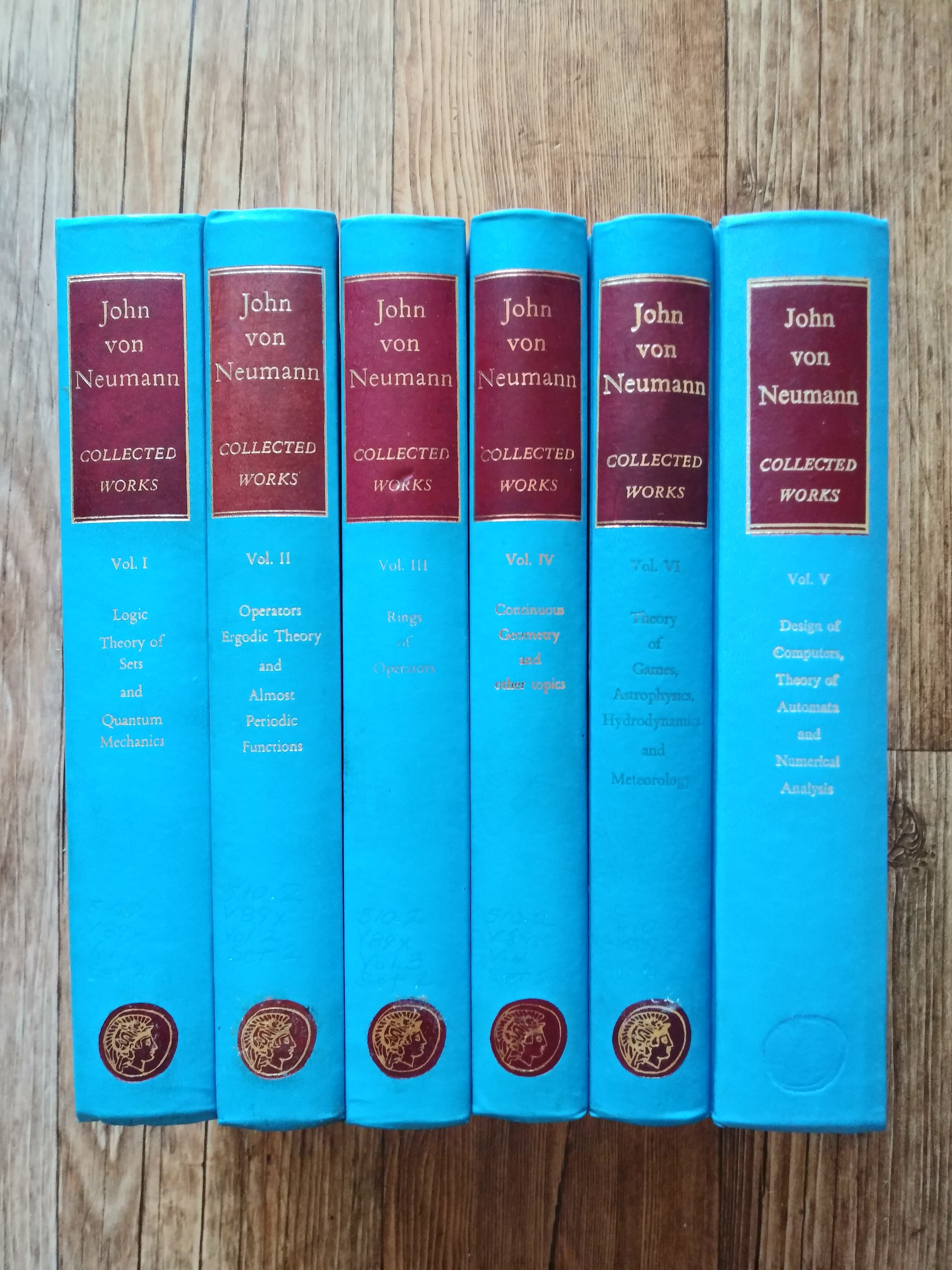 중고샵] John von Neumann Collected Works (Volume 1-6 set) - 예스24