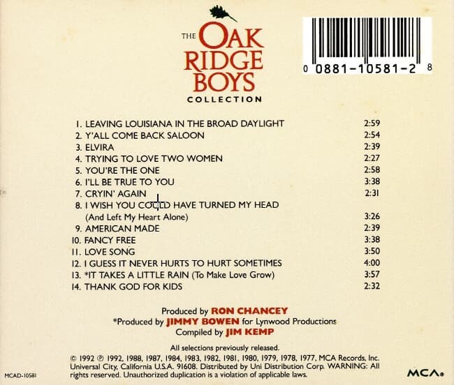 The Oak Ridge Boys  - Collection 