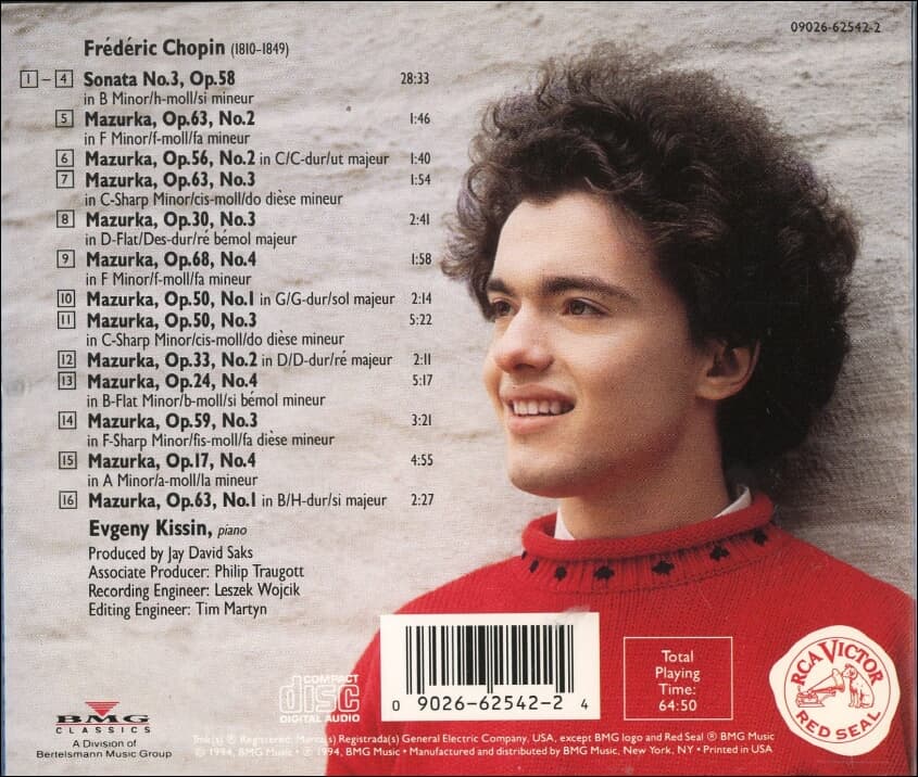 Yevgeny Kissin - Chopin - Sonata No.3 - Mazurkas 