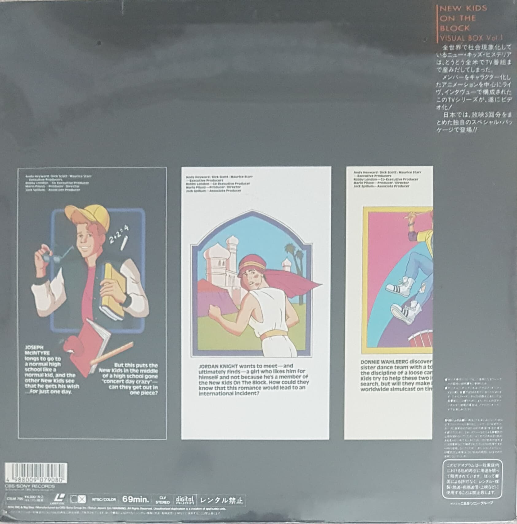 [미개봉][LD/Laser Disk][일본반] New Kids On The Block - Visual Box Vol.1