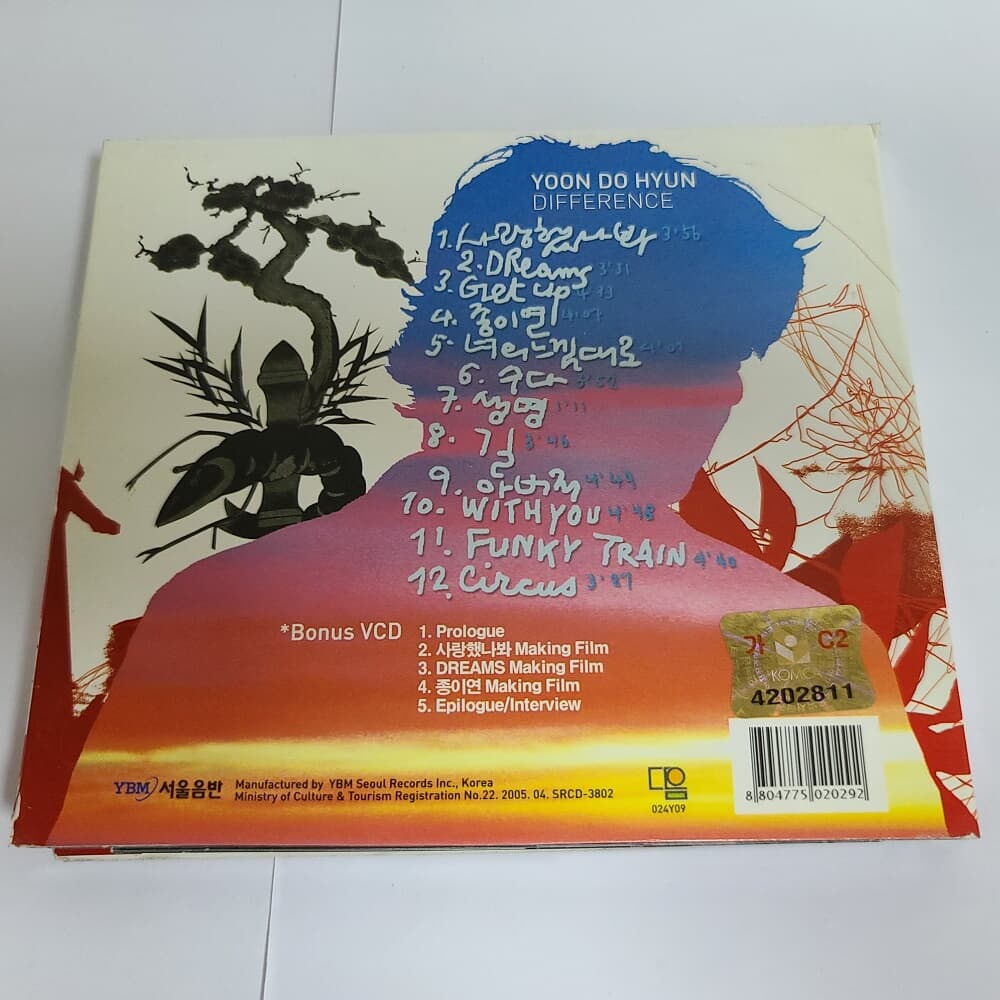 윤도현 밴드 - Difference (CD + VCD)
