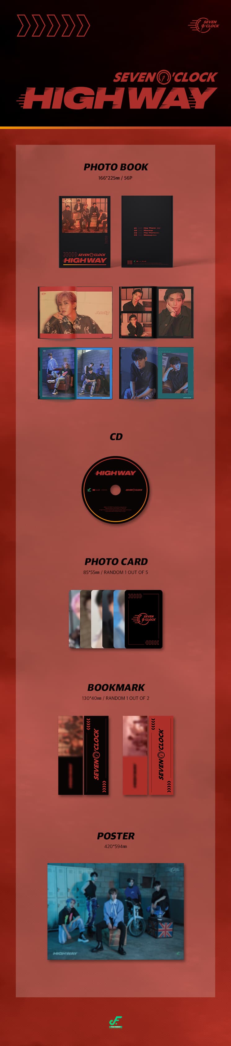 [미개봉] 세븐어클락 (7O'Clock) / Highway (5th Project Album
