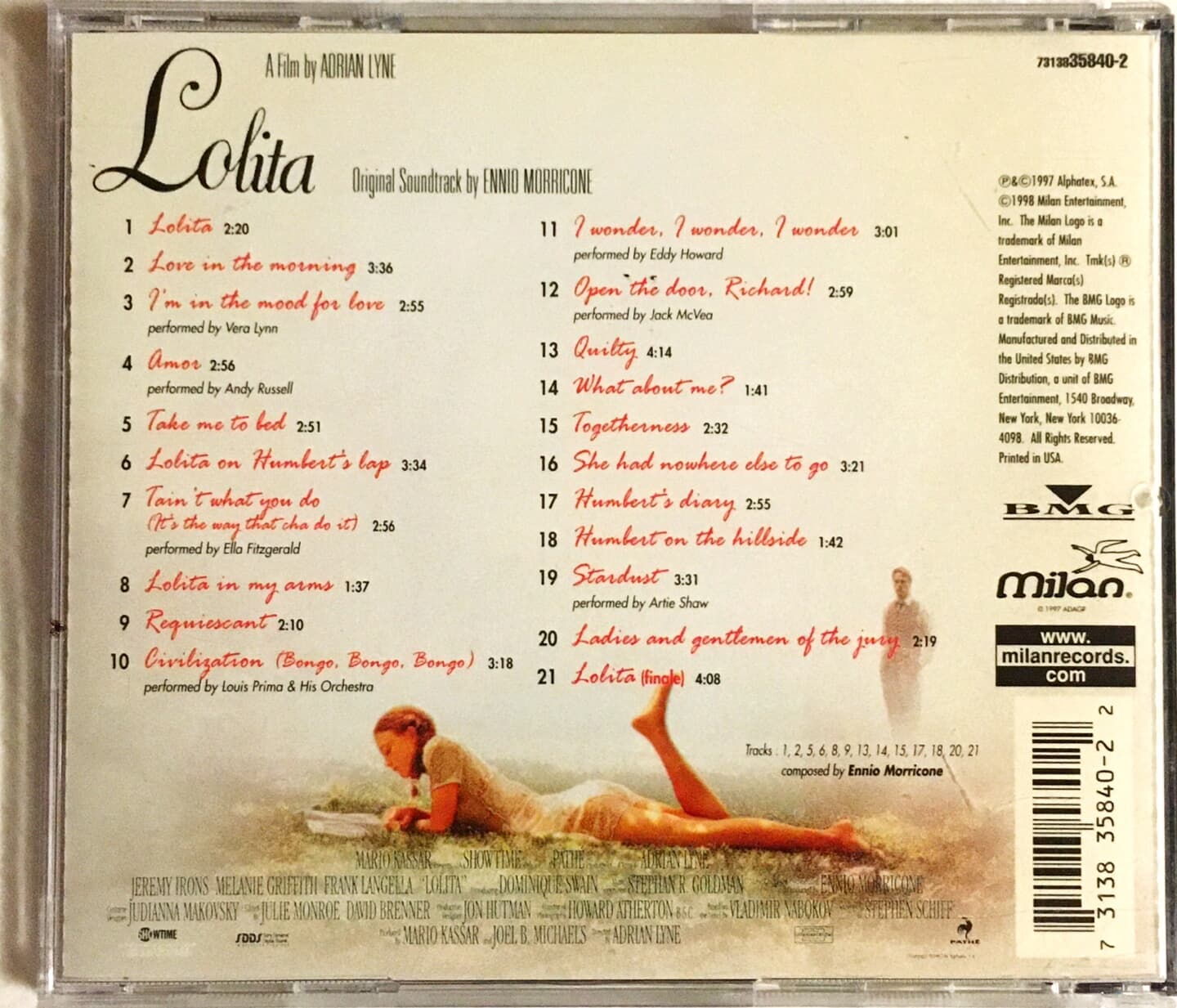 [수입] Lolita(로리타) - Ennio Morricone - Original Soundtrack, CD