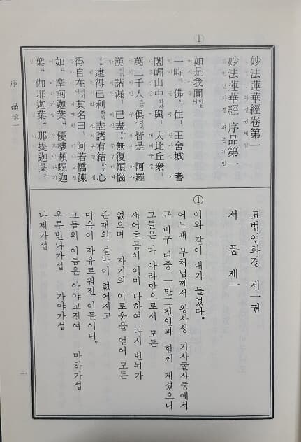 묘법연화경 (전7권 수록) 한문 / 한글 현토