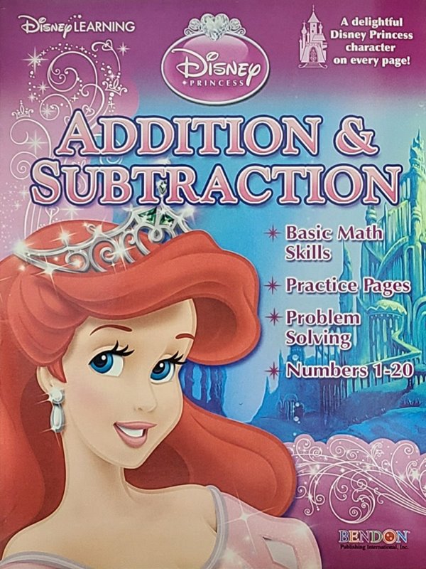 Disney Princess Workbooks - Addition &amp; Subtraction