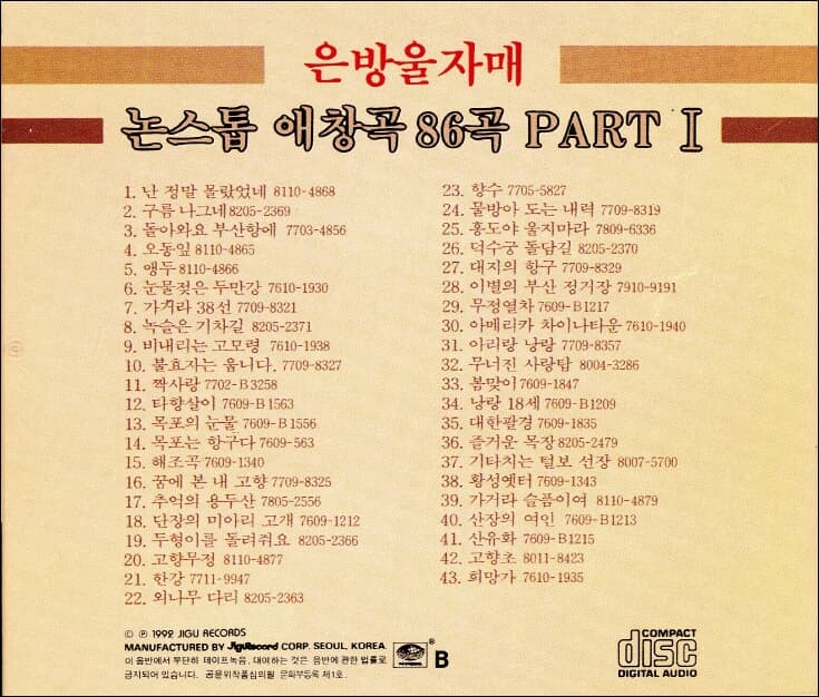 은방울 자매 - 논스톱 애창곡 86곡 Part 1