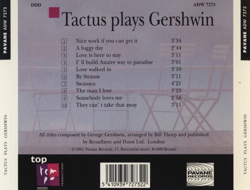 Tactus Plays Gershwin [수입]