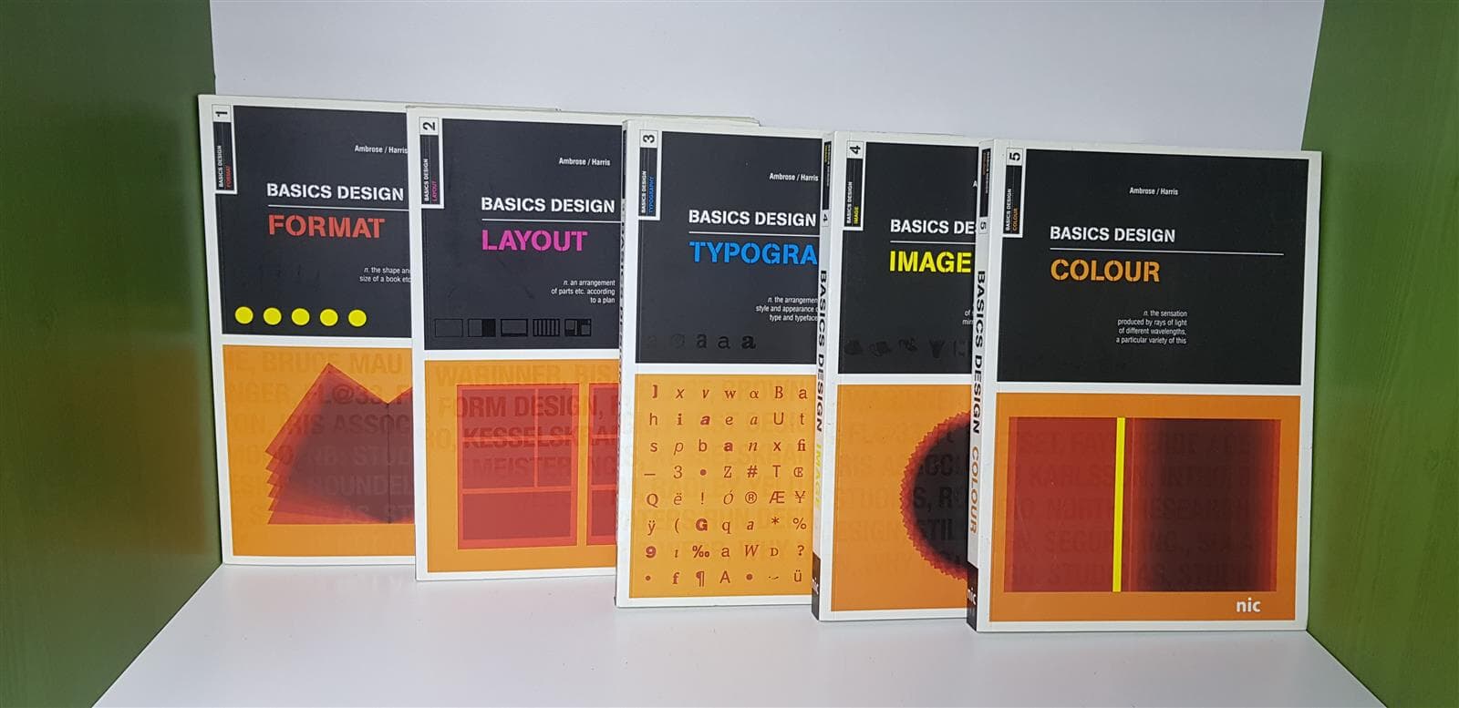 BASICS DESIGN 시리즈 5권 : FORMAT, TYPOGRAPHY, LAYOUT, IMAGE, COLOUR