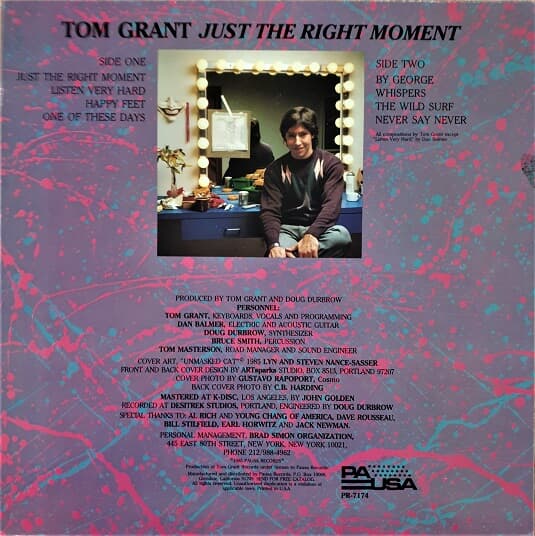 [중고LP] Tom Grant - Just The Right Moment