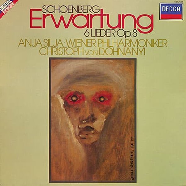 [수입][LP] Anja Silja, Christoph von Dohnanyi - Schoenberg: Erwartung 6 Lieder Op.8