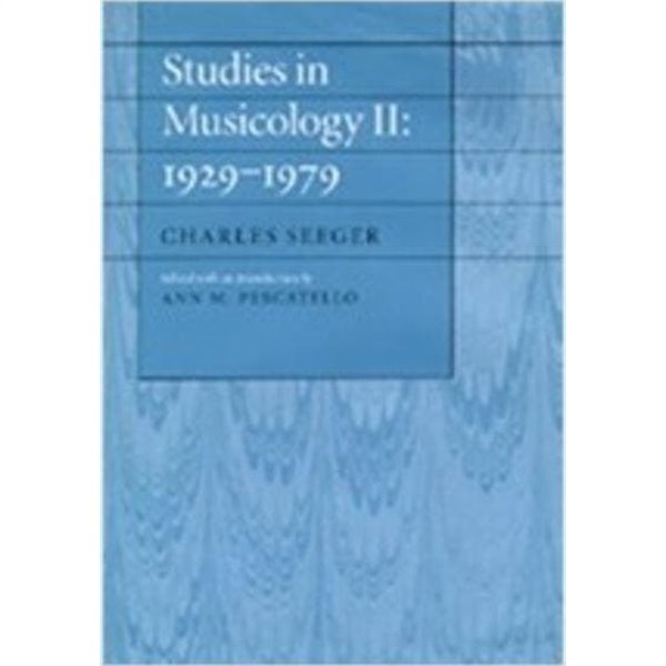 [중고샵]Studies in Musicology 2 19291979 (Hardcover) 예스24