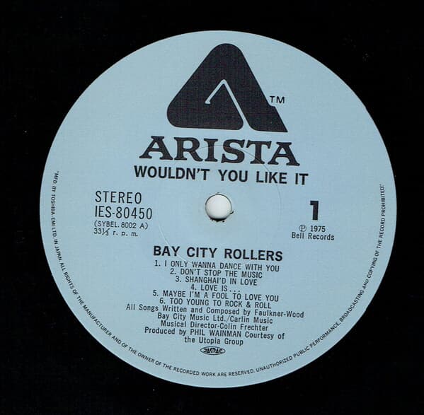 [일본반][LP] Bay City Rollers - Wouldn‘t You Like It? [Gatefold]