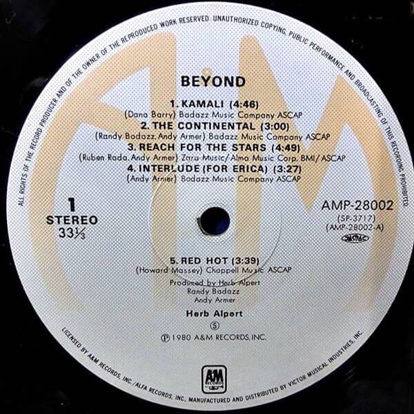 [일본반][LP] Herb Alpert - Beyond
