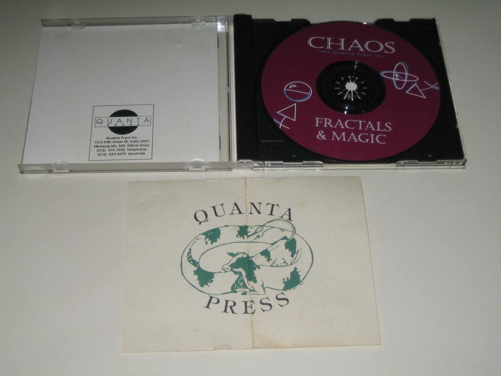 1993 quanta press inc,,,chaos fractals & magic CD-ROM