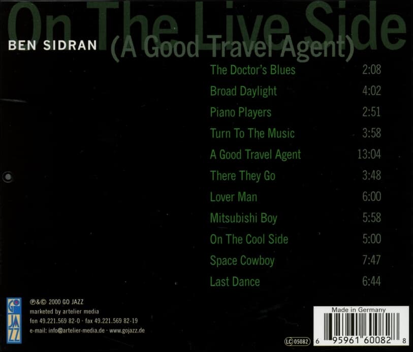 Ben Sidran (벤 시드란) - On The Live Side (독일반)