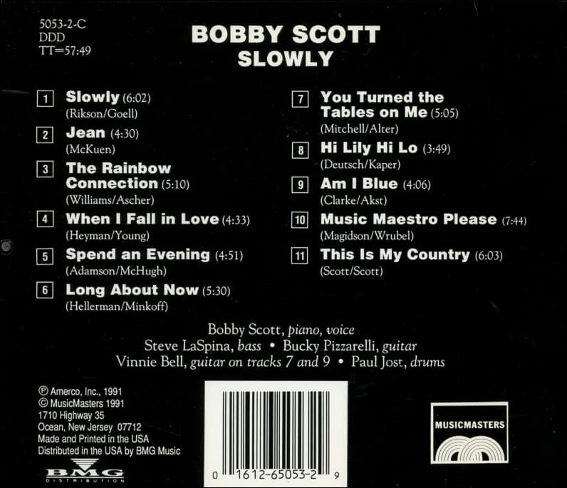 Bobby Scott - Slowly (미국반)