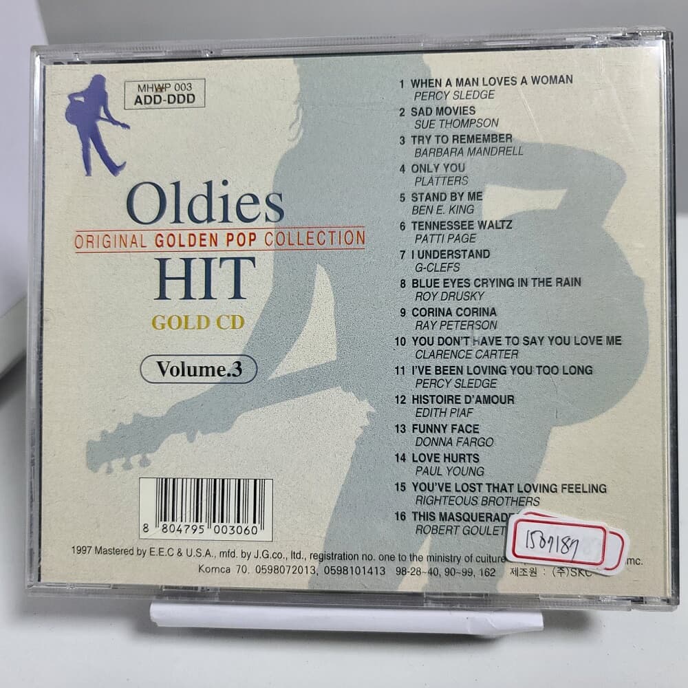 Oldies original Golden pop Collection Hit Gold CD Vol.3