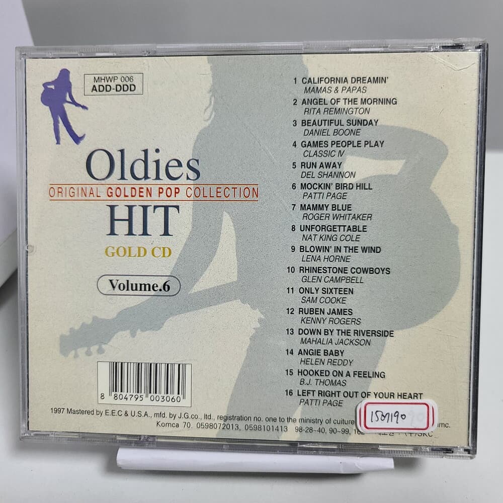 Oldies original Golden pop Collection Hit Gold CD Vol.6 