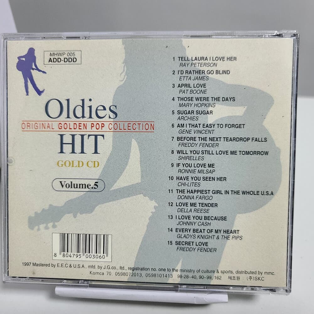 Oldies original Golden pop Collection Hit Gold CD Vol.5 