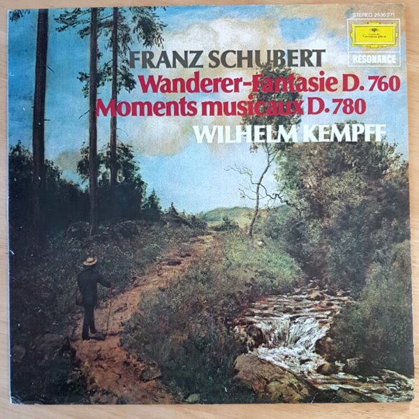 [중고LP] Wilhelm Kempff / Schubert : Wanderer-Fantasie D.760, Moments Musicaux D.780