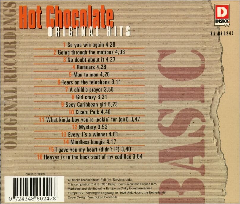 Hot Chocolate - Original Hits (수입)