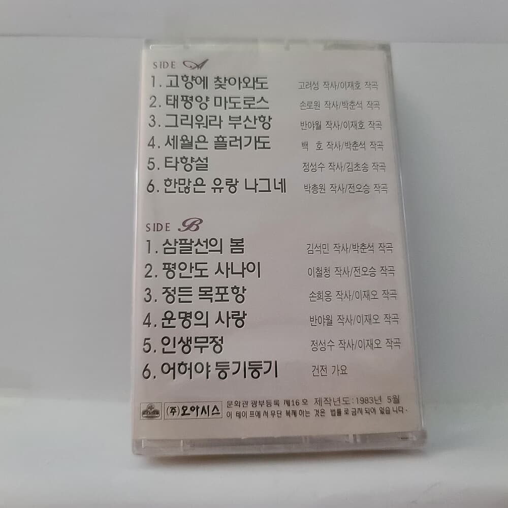 (미개봉테이프) 최갑석 - 오리지날 힛송 총결산집  