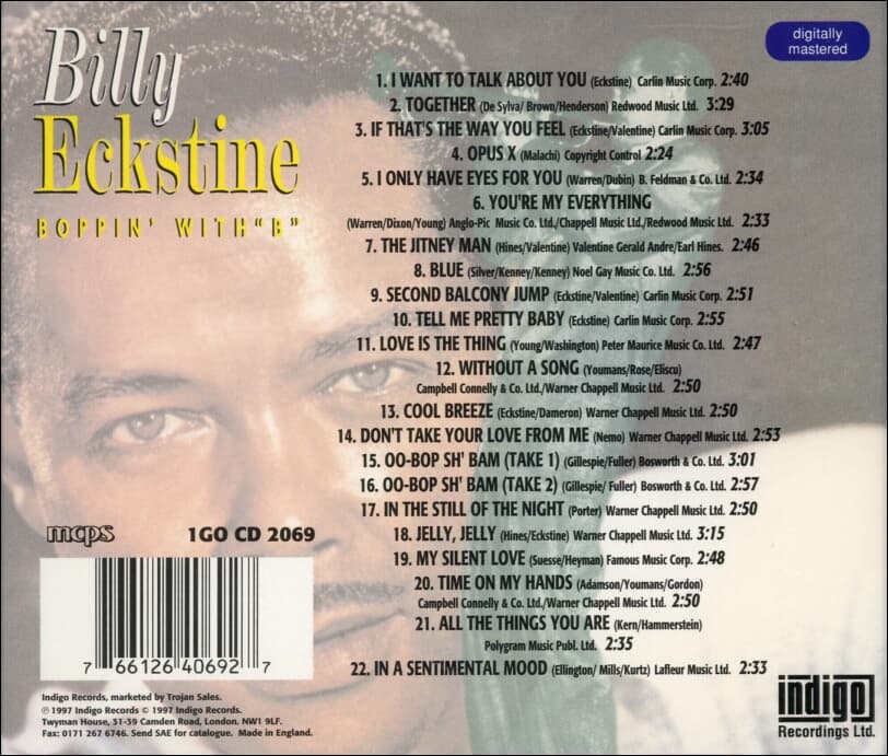 Billy Eckstine - Boppin' With "B"(UK반)