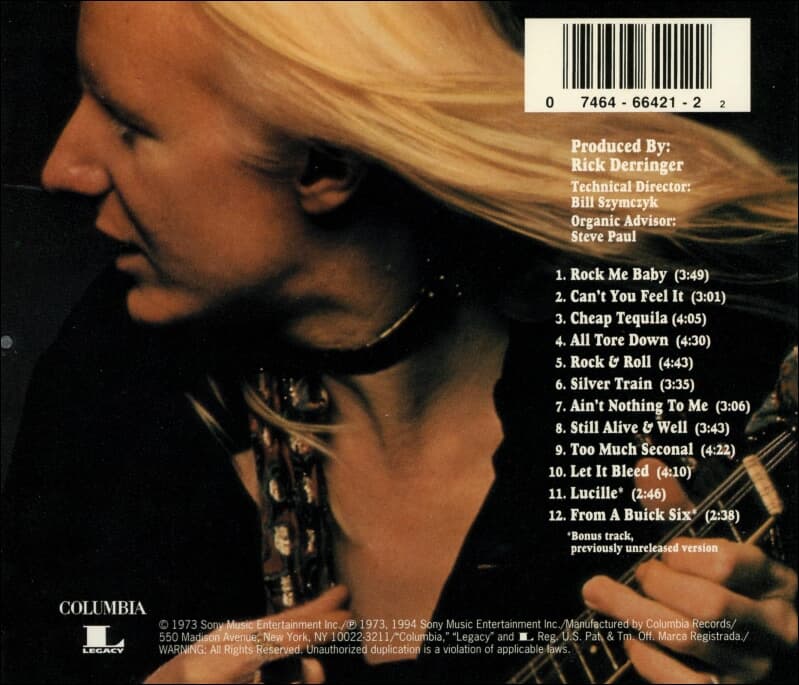 Johnny Winter (자니 윈터) - Still Alive And Well (US반)