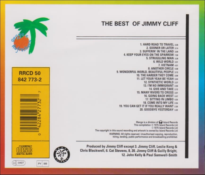 Jimmy Cliff - The Best Of Jimmy Cliff (France반)