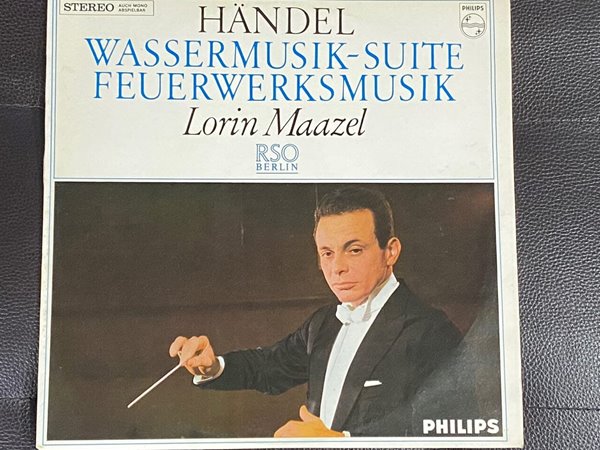[LP] 로린 마젤 - Lorin Maazel - Handel Wassermusik , Feuerwerksmusik LP [독일반]
