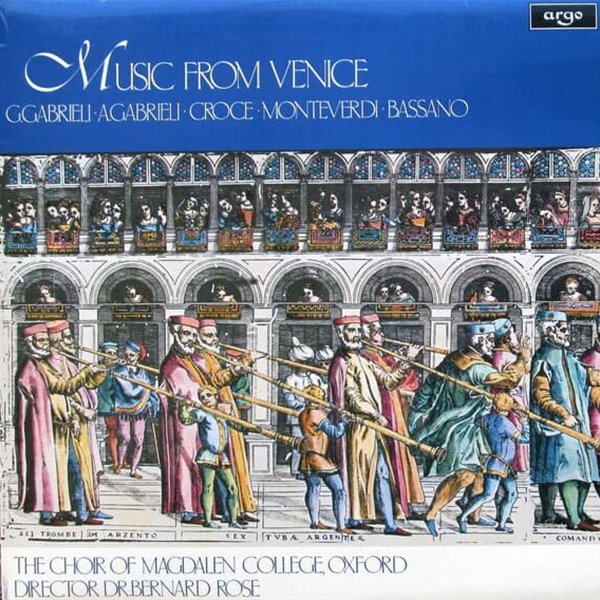 [수입][LP] The Choir Of Magdalen College, Oxford, Dr. Bernard Rose - Music From Venice