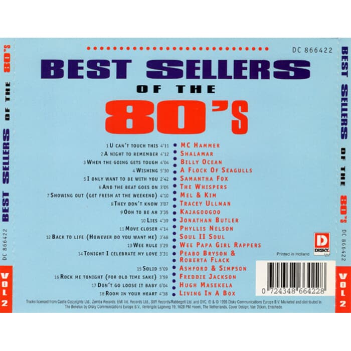 V.A. - Best Sellers Of The 80's Vol. 2 (수입)