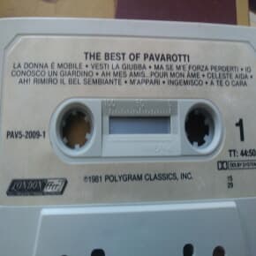 THE BEST OF PAVAROTTI 카세트 테이프2개 2009년제작