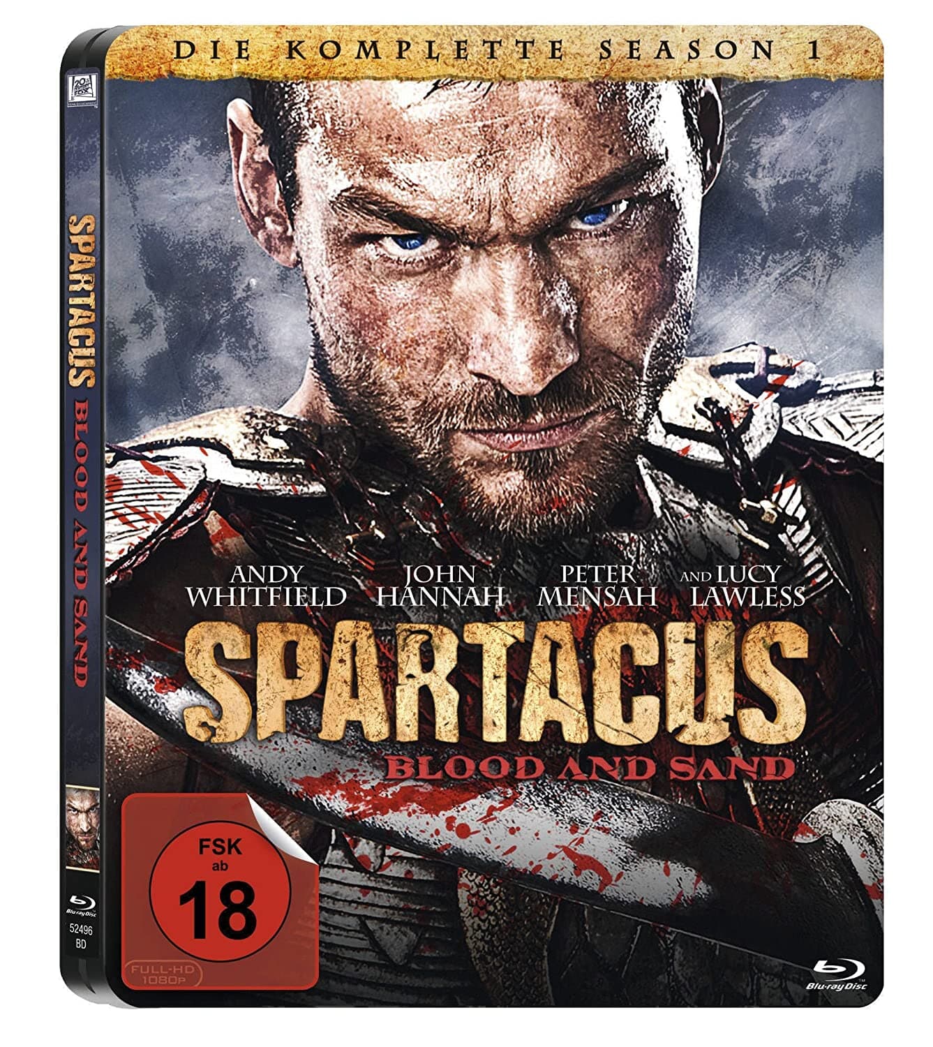 [블루레이] 스파르타쿠스 - 블러드 앤 샌드 스틸북 한정판 4disc (Spartacus: Blood and Sand - Season 1) 