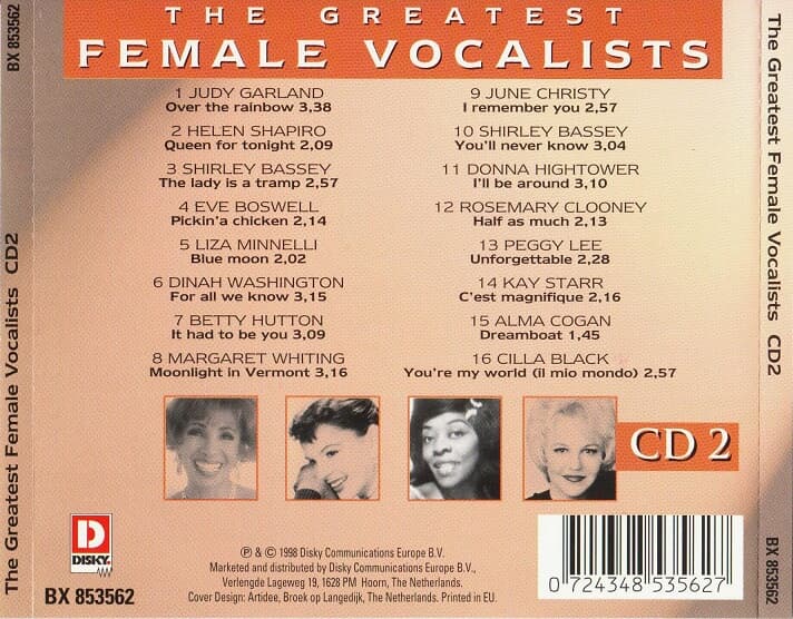 [수입] Various Artists - The Greatest Female Vocalists CD2