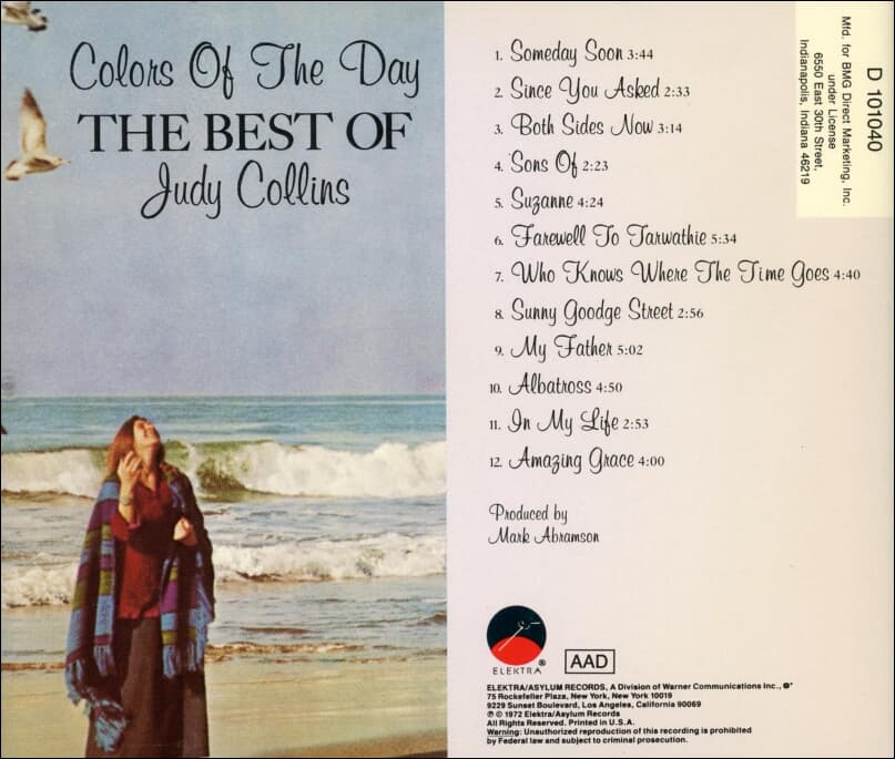 Judy Collins (주디 콜린스) - Colors Of The Day The Best Of Judy Collins (US반)